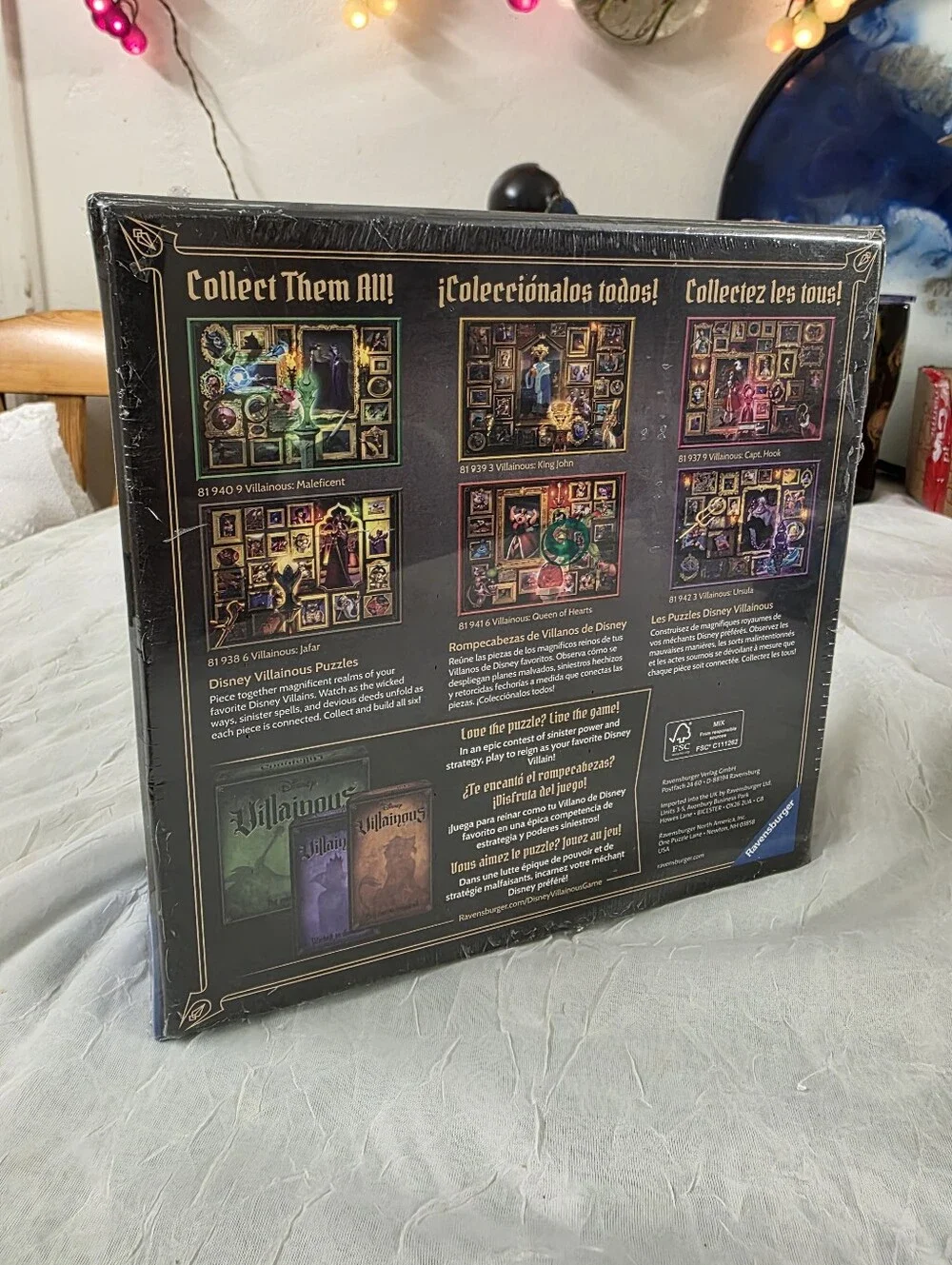 Ravensburger Disney Villainous Jafar 1000-Piece Puzzle – Black & Gold Artwork